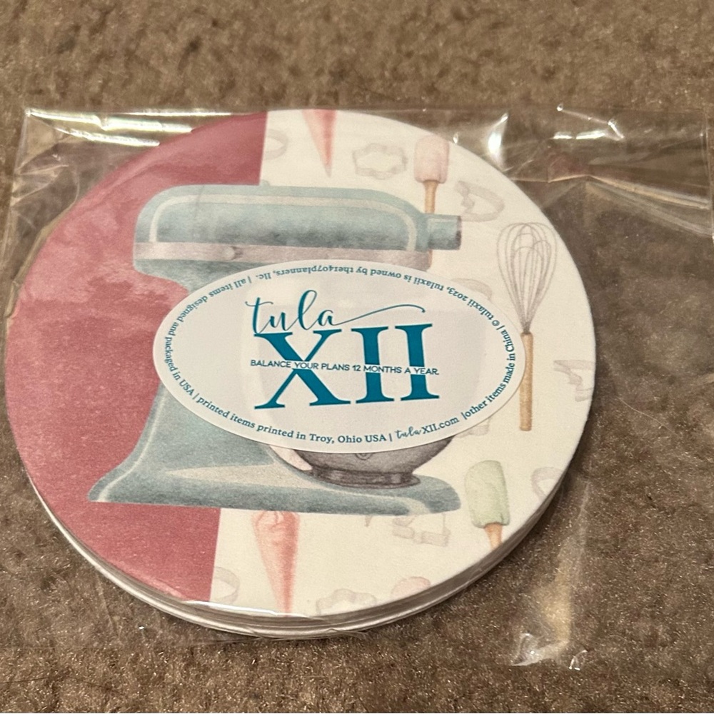 Tula XII Kitchen-Themed Coasters